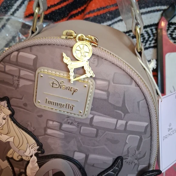 Loungefly Sleeping Beauty Mini Backpack New With Tags Disney Maleficent - Picture 4 of 8
